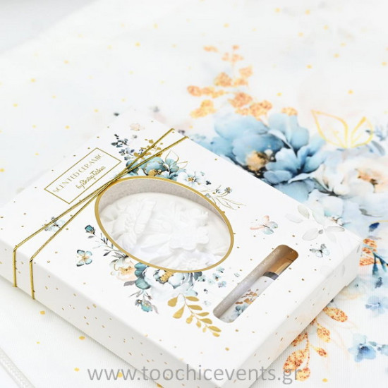 Κεραμικό και αρωματικά έλαια baccarat μπλε λουλούδια 5ml ST00886